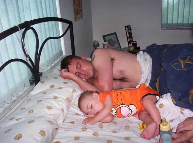 Daddy & Dylan sleeping